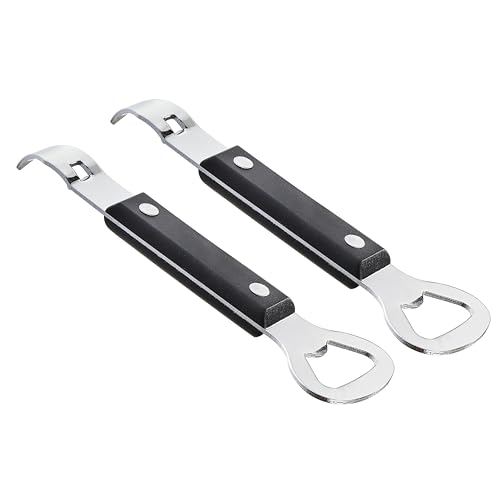 2PCS Bottle Opener JINLIFA Stainless Steel Manual Can Punch Bottle Cap Beer Bottle Openers Dishwasher Safe