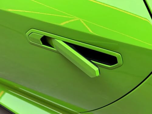 Image of LZLRUN High Gloss Vinyl Realistic Paint Wrap Roll Car Sticker Film Decal Bubble Free Come with Installation Tool Set (Green, 1.5ft x 5ft)