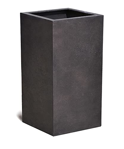 VAPLANTO® Pflanzkübel HIGH Cube 90 Espresso Anthrazit Quadratisch XL * 45 x 45 x 90 cm * 10 Jahre Garantie Cover