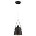 Produktbild Westinghouse Lighting 6125340 Moderne einflammige Pendelleuchte Pasco Innenbereiche, Ausführung in dunkler Bronze mit Lederbändern