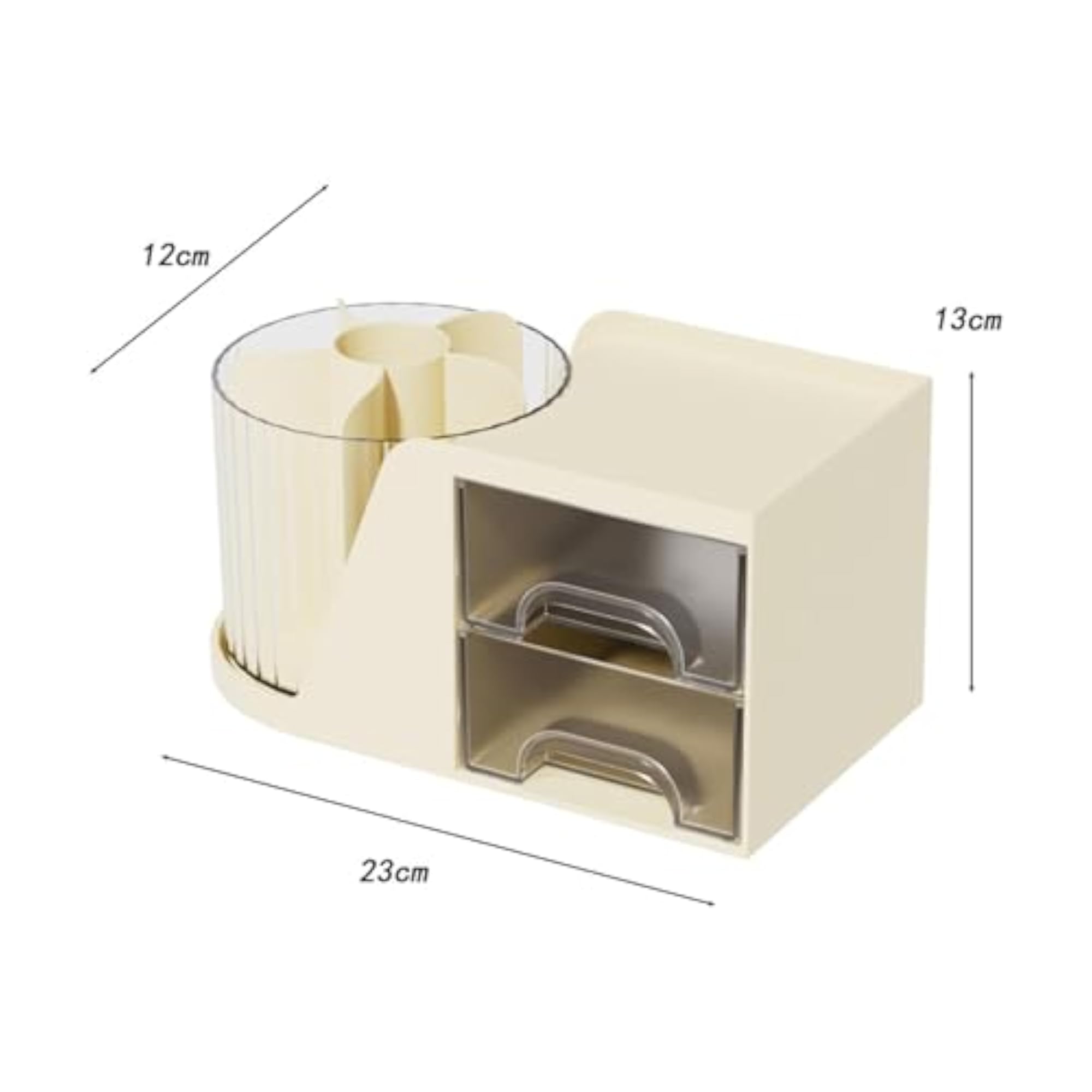 360° Rotating Makeup Brush Holder for Vanity