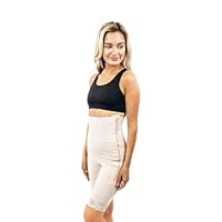 ContourMD Cinta De Compressão Cintura Alta Na Altura Da Coxa Para Mulheres – Roupa Pós-Cirúrgica Lipoaspiração Coxa, Modeladores Femininos, Shorts Controle Barriga Bege, Tamanho Médio S46