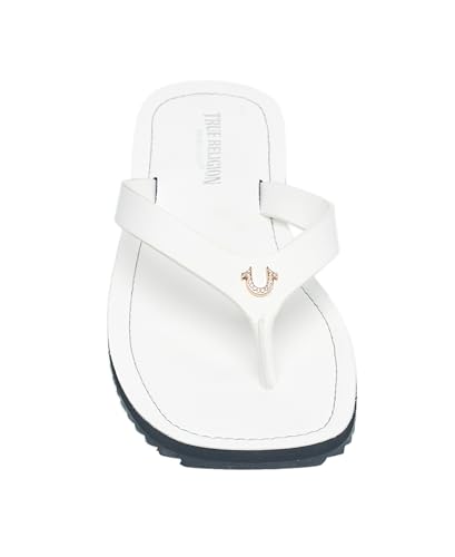 Image of True Religion Women's Flip Flop Sandals - Lightweight Rubber Sole with Iconic Logo Detail