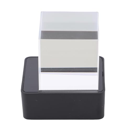 Pissente LED Hologram Cube Wyświetlacz zdjęć 3D, Akrylowy Holograficzny Projektor Kryształowy z animacją GIF Zegar Pogodowy Odliczanie, do Dekoracji Biurka w Domu Prezentacja zdjęć