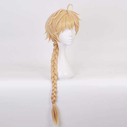 OSIAS Traveler Aether Sora Genshin Impact Cosplay Wig for Man and Boys (Traveler/Aether/Sora), Traveler/Aether/Sora Wig - Image 3