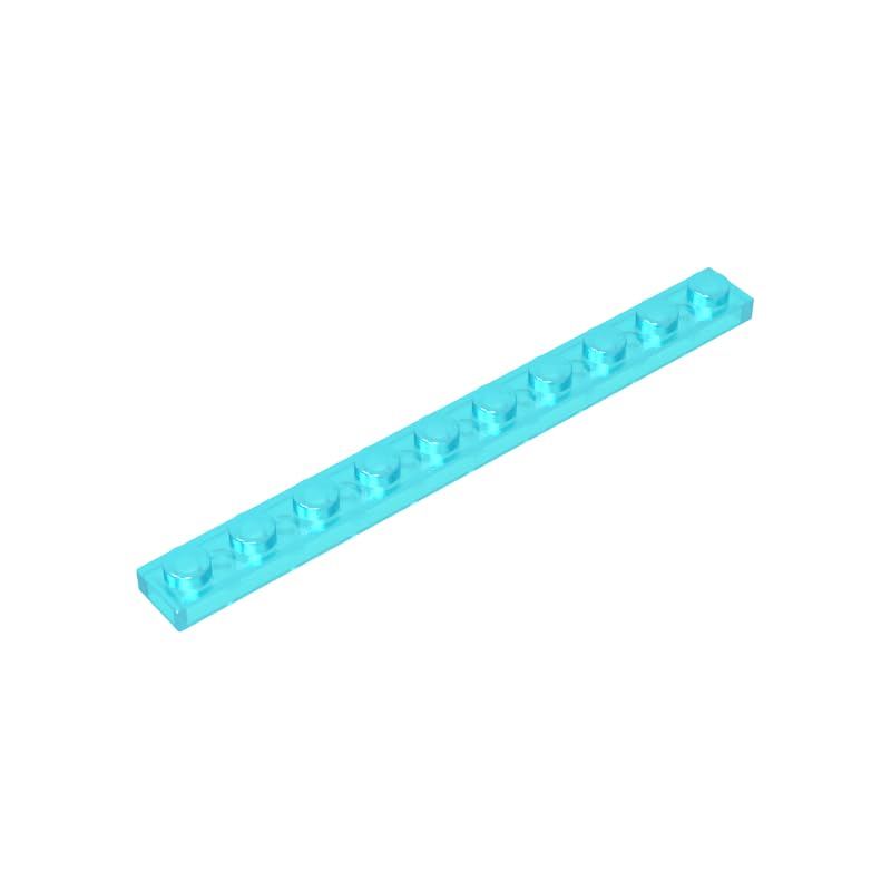 XYEIUGO GDS-507 4477 Foundation Plate 1x10, Trans Light Blue, 50 PCS