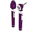 ADC Otoscope/Ophthalmoscope Diagnostic Set, Pocket Size, LED Lamp, 2.5V, Hard Case, Diagnostix 5110NL, Purple