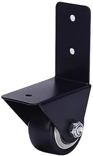 Furniture L Type Caster, with Screws Load Capacity 120kg Silent PVC Wheel for Cabinets Tables Right Angle Bracket Screw Mounting