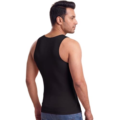 Image of dermawear Men Zenrik Everyday Mild Compression Shapewear Vest for Abdomen and Chest