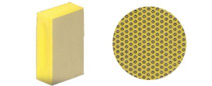 3M Z2Y40018 400X Grit Yellow Flexible Diamond Hand Pad