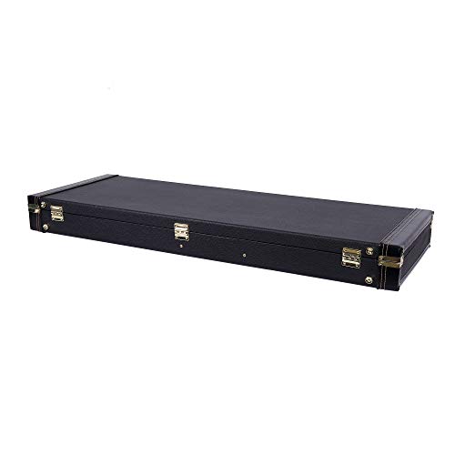 Image of Crossrock Wooden Hardshell Case for Jazzmaster /Jaguar Style Electric Guitars, Black(CRW600JMBK)