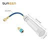 SURIEEN AC Oil Injector Kit with R134A Snap Quick Coupler R-134a R410a R22 R12 System, 2 OZ Refrigerant Hand Turn Screw-in Type 1/4 SAE Scale #2