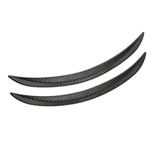 Newgrees 2 piezas de fibra de carbono, estilo Fender Flares, rueda, labios, cuerpo, kits, decoraciAn de autos, negro