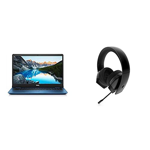 Image of Dell G5 5505 39.62 cm (15.6 inch) FHD 120Hz 250 NITS Display Gaming Laptop - Blue KB) + Alienware Stereo Gaming Headset 310H, AW310H