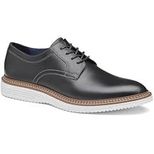 Johnston & Murphy Mens Cason Leather Plain Toe Dress Casual Lace-up Shoe