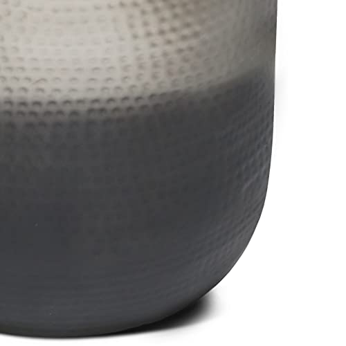 Simplihome Nova Boho 19 Inch Wide Metal Side Table In Silver Ombre, Fully Assembled, For The Living Room And Bedroom #TOP3