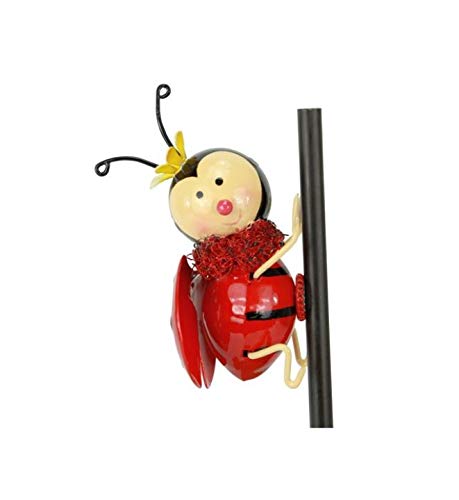 Aimant en métal - Motif coccinelle - À pois - 10 cm