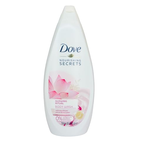 Dove Nourishing Secrets Glowing Ritual Body Wash 750ml with Lotus Flower Extract & Rice water