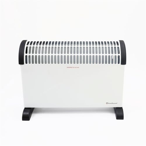 Rediffusion Convector Heater with Timer, 2000W, Variable Heat, 24 Hour Timer, Adjustable Thermostat, 3 Heat Settings, Overheat Protection, Tip-Over Safety Switch, White - REDY02T