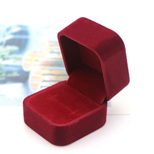 Boîte à bagues contre les rayures : support de rangement en velours pour mariage