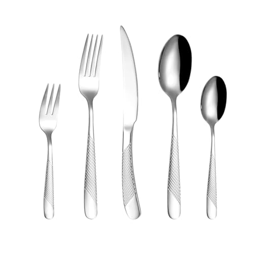 20-piece Silverware Flatware Sets, Stainless Steel Cutlery Set, Kitchen Utensil Set, Dishwasher...