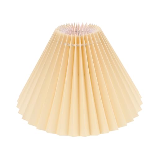 NUOBESTY Pantalla De Tela Decorativa Para Lámpara De Mesa Plisada Accesorio Elegante