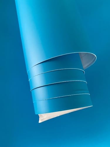 Image of WALLMATE Blue Wallpaper Self Adhesive Decorative Contact Paper for Kitchen Cabinet Countertop (24x84 Inch)