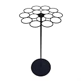 EXTRWORY Soporte de exhibición giratorio para medallas con giro de 360, base de trabajo con capacidad para 45 premios más, organizador seguro de pared para corredores, atletas, color negro