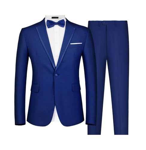 Men's Slim Fit Wedding Tuxedo 2-Piece Blazer Pants Perfect for Formal Events Business