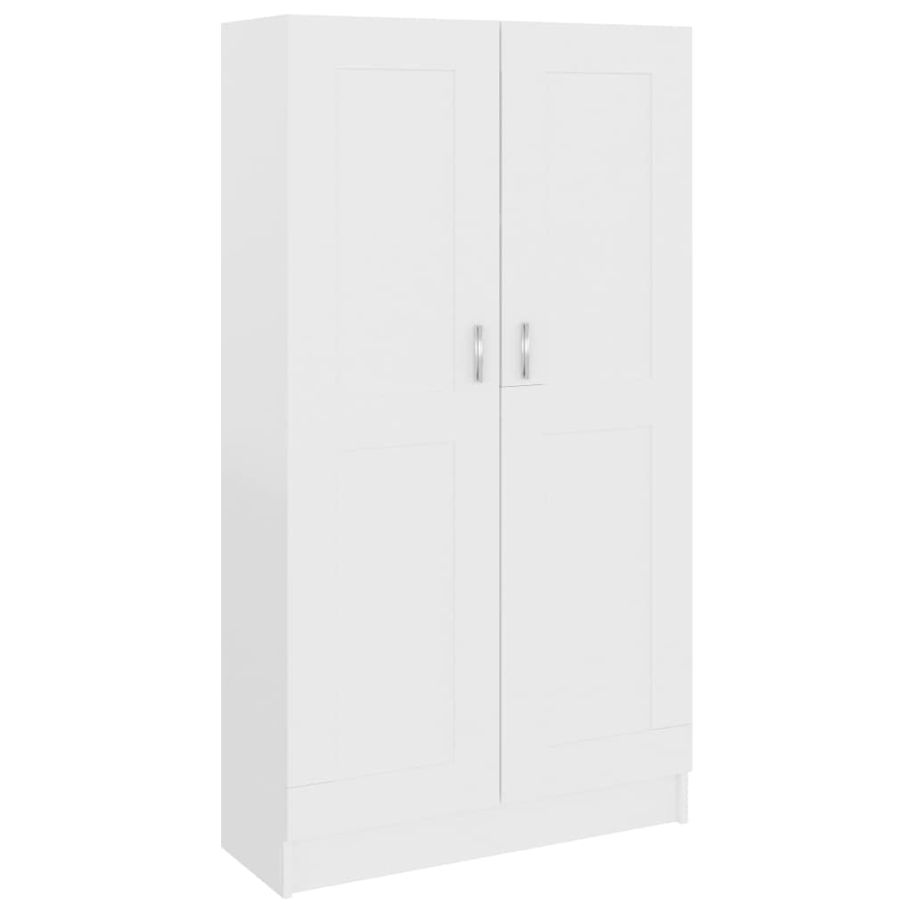 Armadietto in Holz Bücherschrank Aktenschrank Armadietto per Garage Armadio Ufficio Mobili Uffici-Bianco-150 cm