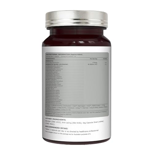 Image of Pure Nutrition Progut + | Probiotics Supplement 60 Billion CFU | Gut Health Supplements with Probiotic | Gut Cleanse with Prebiotics and Probiotics | Supports Digestive Health | Relief from Gas & Bloating - 60 Capsules