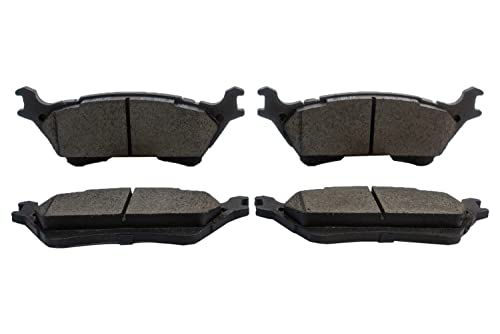Image of Ceramic Rear Brake Pads Replacement For 2012-2020 Ford F-150 Hardware Kits Included - D1602