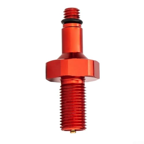 Gdfnmogo Adattatore per valvola dell'aria ammortizzatore posteriore della bici in lega di alluminio per pistone IFP, strumento di gonfiaggio degli urti leggero con dimensioni filettatura da 7,6 mm e 5