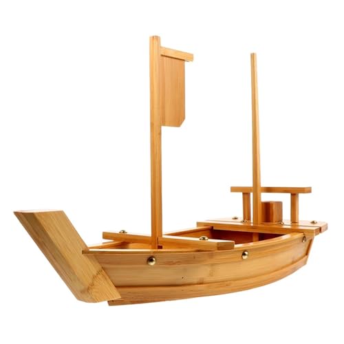 Plateau sushis en bois grand modèle 50 cm pour restaurant japonais et sashimi