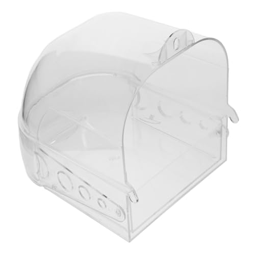 Abaodam Bird Baths for Cages Parrot Bird Bath Comfortable Bathtub Drawers Easy to Clean Abs Material