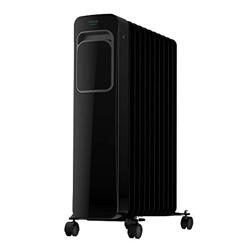 Cecotec Radiador eléctrico de Aceite y bajo Consumo Ready Warm 11000 Touch Connected Black. 11 Elementos, Potencia 2500 W, Control Wi-fi, Pantalla LCD, Control táctil