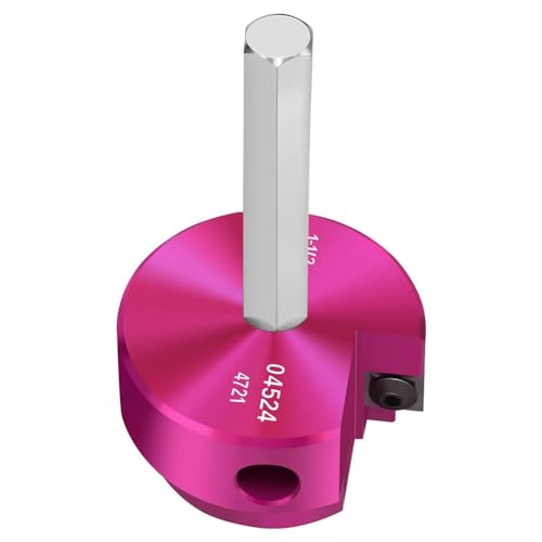 Giyofom 1 Uds Escariador Tubos de PVC con Cabezal Hoja 1-½ Pulgadas,Escariador de Limpieza de TuberíAs de PVC con Eje Hexagonal 3/8 Pulgada para Plan ReparacióN de TuberíAs 40 TuberíA PVC