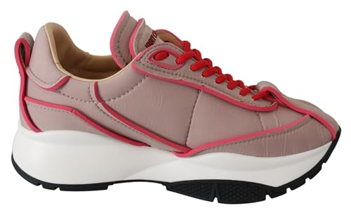 Baskets Jimmy Choo Raine rose et rouge : le confort élégant au quotidien