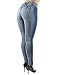 Colombian Design, Mid Waist, Butt Lift, Levanta Cola, Skinny Jeans in Washed Blue Size 5