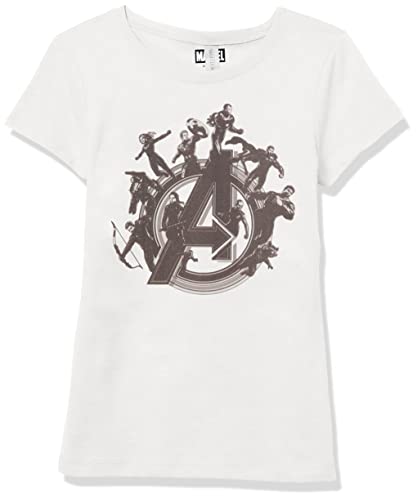 T-shirt Marvel Girl Flying Heroes coton blanc taille XL fille