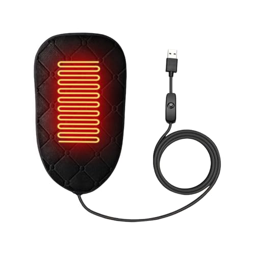 Generisch Motorrad Sitzauflage - Beheizte Sitzauflage Für Motorräder | Roller Sitzkissen Für Kaltes Wetter - Für ATV, Motorrad, Schneemobil, Geländemotorrad, Roller, Roadtrip, Touring, Straßenrennen,