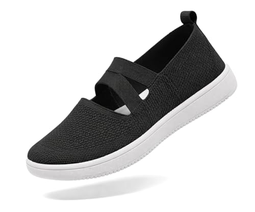 Image of Kraasa Ballet Flats Bellies for Women, Walking Flat Shoes for Woman, Lightweight Elastic Fit and Comfort, Ballerina for Ladies and Girls