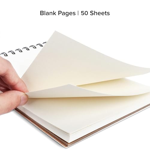 Image of DAZO Paper A5 Sketch Book, 140 GSM, 50 Sheets, Ultra Premium Series, Spiral Bound, Watercolor, 148 x 210 mm