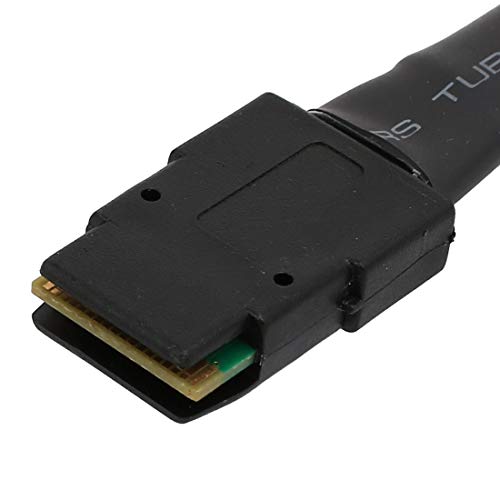 Cable Mini SAS 36P SFF-8087 a 4 SATA 7P 1 metro azul miniatura 4