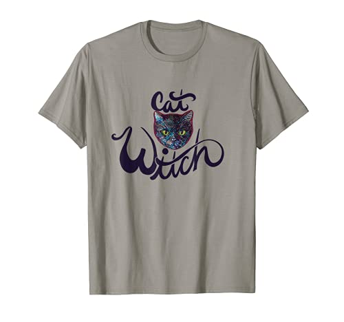 Cat Witch divertido Camiseta