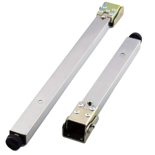 Gambe telescopiche regolabili pieghevoli per tavolo da bar in acciaio inox, 1 pezzo, altezza 30 cm, 150 cm, spessore 74 cm, gambe per mobili color argento