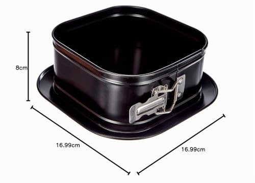 Miniatura 7 de Ibili 826517 - Molde Desmontable Cuadrado Antiadherente Con Base Extra 17x17 Cm