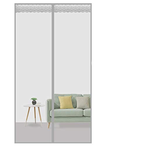 AMZERO Moustiquaire Porte MagnéTique, 180x210cm Moustiquaire Enroulable Anti Insecte Mouche Moustique Installation Facile Cover