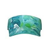 Matériau confortable : notre visière de protection solaire pour adulte à texture de peinture à l'huile bleue est fabriquée en tissu de haute qualité, doux au toucher, sans irritation pour la peau. Fermeture arrière réglable, convient très bien à la plupart des formes de tête, et il répond à toutes les exigences de confort et de fonctionnalité. Convient à la taille moyenne de la tête et à la plupart des formes de tête.