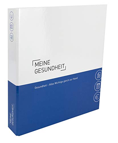 Ringbuch A4 für Gesundheit - Themenringbuch mit Register & Trennblättern - Optimale Strukturierung/Ablage aller Unterlagen im Bereich Gesundheit - Mit beschreibbarer Arzt Adressenliste und CD Hülle